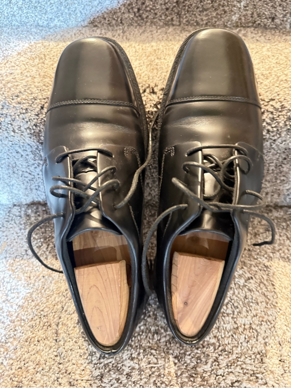 Rockport Men’s Black Leather Waterproof Oxford Dress Shoes Size 8.5 – Worn Once